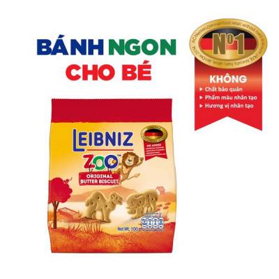 Bánh qui bơ hình thú Leibniz Zoo 100g