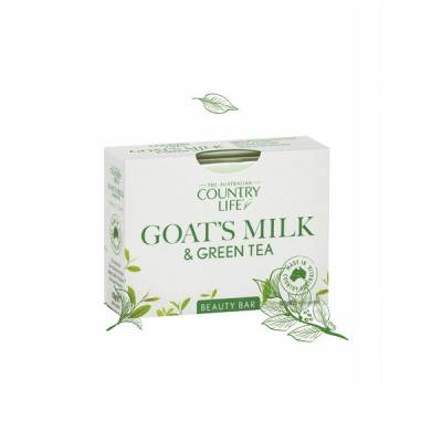 Xà bông cục Country Life Goat's Milk Úc 100g chiết xuất sữa dê và trà xanh