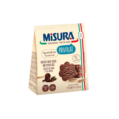 Bánh qui  Cacao cốm gạo Misura 120g