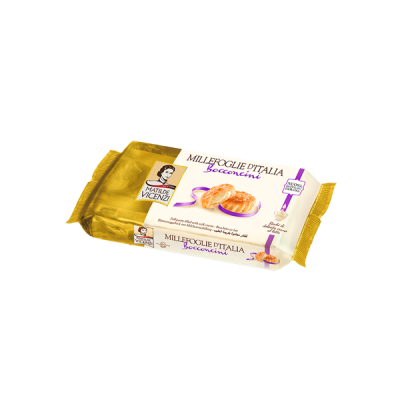 Bánh puff pastry nhân kem sữa Millefoglie Ditalia Bocconcini 125g