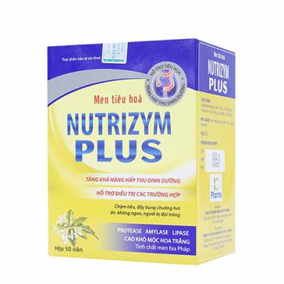  									Yêu thích 									Nutrizym Plus, bổ sung những enzyme tiêu hóa, kẽm, vitamin nhóm B và C cần thiết cho cơ thể 								