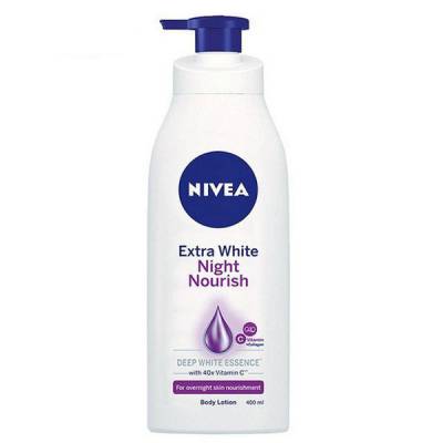  									Yêu thích 									Sữa dưỡng thể Nivea Extra White Night Nourish, giúp phụ hồi và dưỡng da trắng khỏe 								