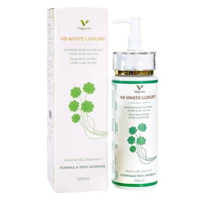  									Yêu thích 									Sữa rửa mặt V9 White Luxury, hỗ trợ giảm mụn, mờ thâm và sáng da 								