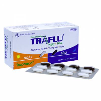   									Yêu thích 									Traflu Ngày Đêm, làm giảm các triệu chứng của cảm cúm, sốt, nhức đầu 								