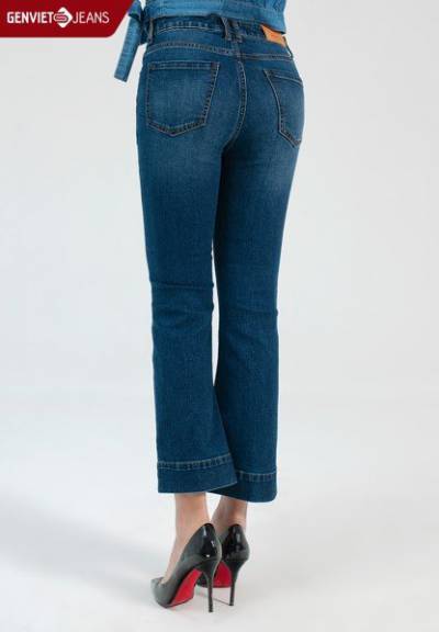 TQ110J1737 - Quần Dài Jeans Nữ Ống Vảy