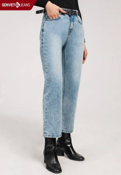 TQ124J1505 - Quần Dài Jeans Nữ Mài Gối