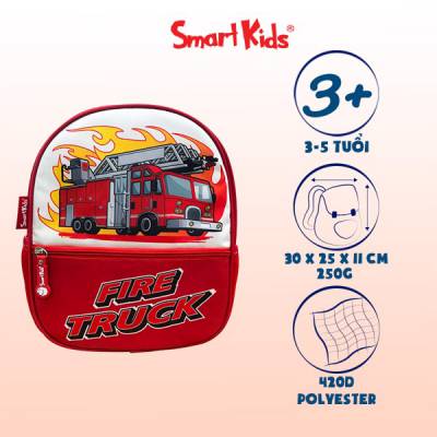 Ba lô MG Toy Station-Fire Truck B-006 Đỏ 