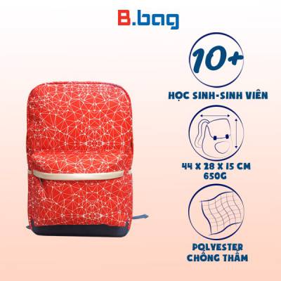 Balo họa tiết Digital màu cam 