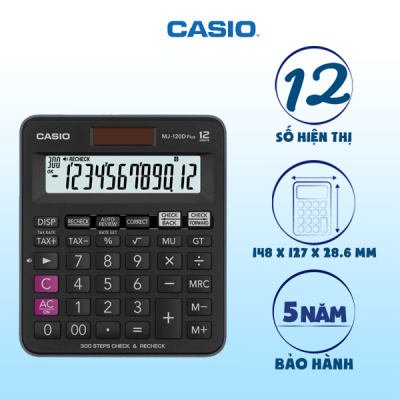 Máy tính Casio MJ-120DPLUS-BK 