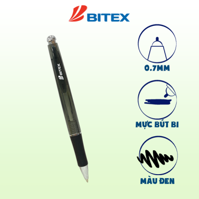 Bút bi mực đen (0.7mm) B10 (20 cây/hộp) 