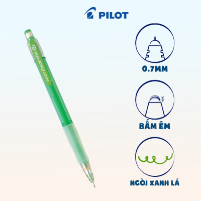 Bút chì bấm Color Eno (Thân xanh lá) H-197-G 