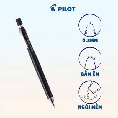 Bút chì bấm (Thân đen) H-325-B 