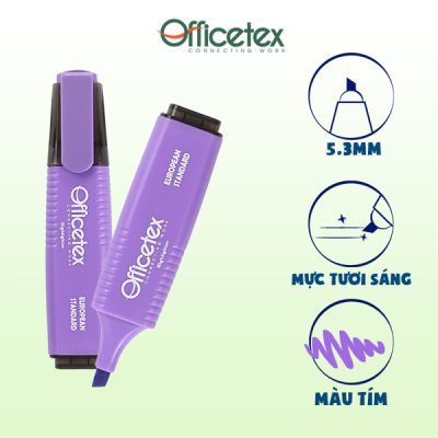 Bút dạ quang mực tím OT-HL003PP (12 cây/hộp) 