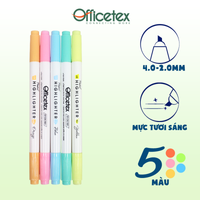 Combo bút dạ quang Pastel OT-CHL1001 