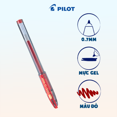 Bút gel G-3 mực đỏ BL-G3-7-R 