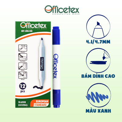 Bút lông dầu mực xanh OT-PM003BU (6 Cây) 