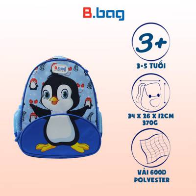 Balo mẫu giáo Buddy-Penguin B-12-101 Xanh 