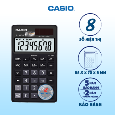 Máy tính Casio SL-300NC đen 