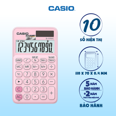 Máy tính Casio SL-310UC màu hồng 