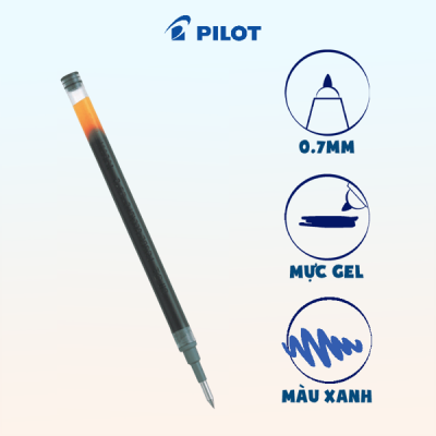 Ruột bút gel G-2 mực xanh BLS-G2-7-L 