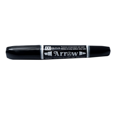 Bút lông dầu Arrow 2 đầu đen 