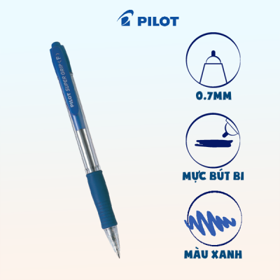Bút bi Super Grip mực xanh BPGP-10R-F-L 