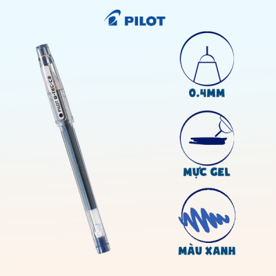 Bút gel G-Tec mực xanh (tip 0.4) BL-GC4-L 