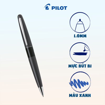 Bút bi ký MR1 mực xanh (Thân Black) BP-MR1-M-BP-L, tip 1.0mm 