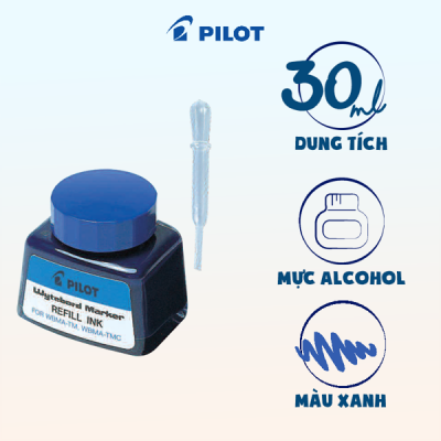 Mực bút lông bảng mực xanh WBMA-TRF-L (12 hủ/hộp) 