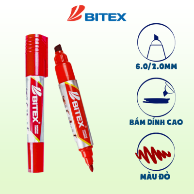 Bút lông dầu mực đỏ PM01 