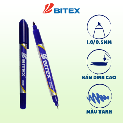 Bút lông dầu mực xanh PM02 