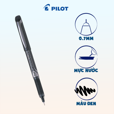 Bút mực nước Hi-tech V7 Grip mực đen BXGPN-V7-B 