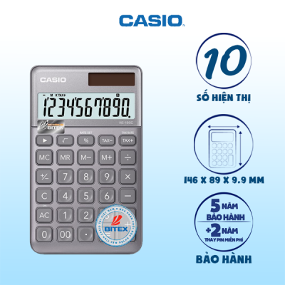 Máy tính Casio NS-10SC màu xám 