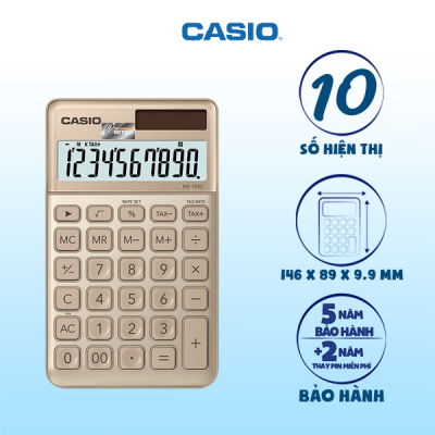 Máy tính Casio NS-10SC màu vàng 