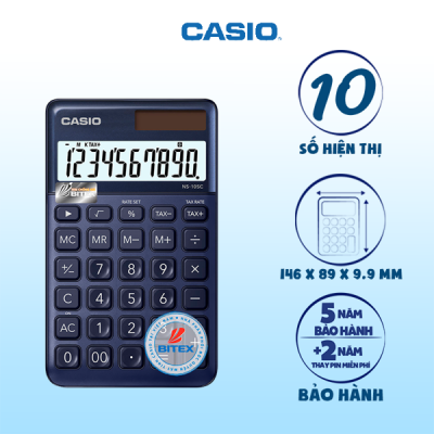 Máy tính Casio NS-10SC màu xanh navy 