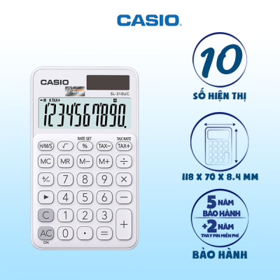 Máy tính Casio SL-310UC màu trắng 