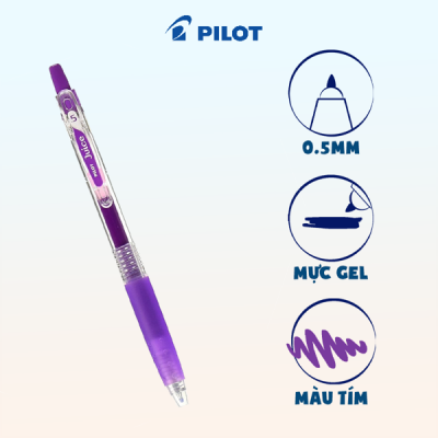 Bút gel Juice mực Tím (tip 0.5) LJU-10EF-V-EX 