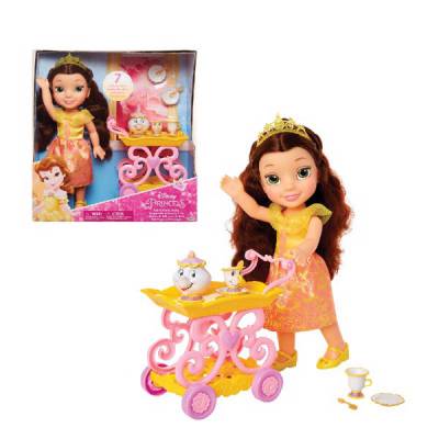  									Bộ đồ chơi búp bê công chúa Belle và xe đẩy tiệc trà Disney Princess 								