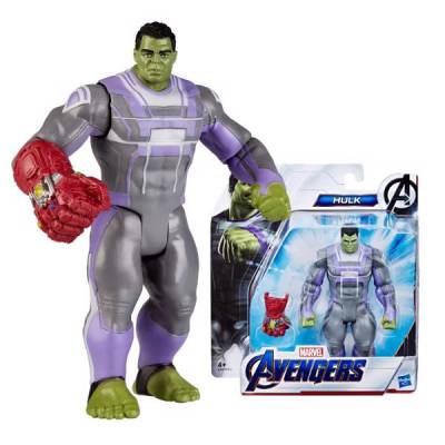  									Đồ chơi nhân vật Hulk và găng tay vô cực dòng Deluxe 6 inch Avengers 								
