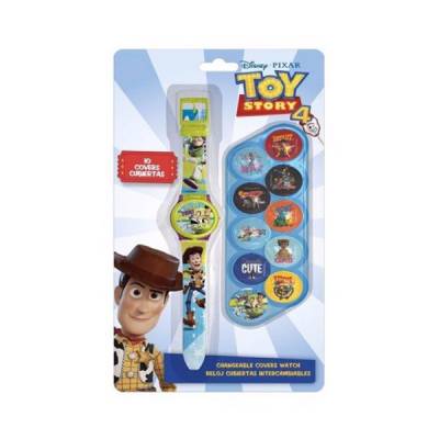  									Đồng hồ đeo tay kèm 10 nắp bật Toy Story 								