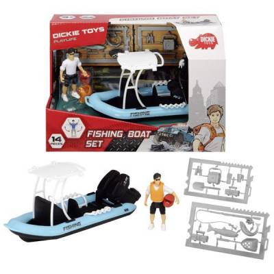  									Bộ Đồ Chơi Thuyền Câu Cá DICKIE TOYS Playlife-Fishing Boat 								