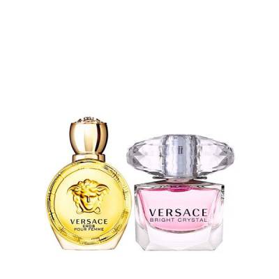 Combo Nước Hoa Mini Versace Bright Crystal 5ml - Versace Eros Pour Femme 5ml