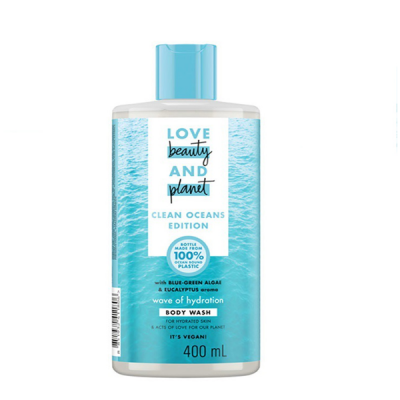 Sữa Tắm Cấp Ẩm LOVE BEAUTY&PLANET WAVE OF HYDRATION BODY WASH 400ML