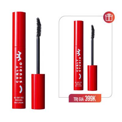 Mascara Làm Cong Dày Mi CURLY STUDIO ALL-DAY RISE MASCARA 01 CURLY&VOLUME 8g