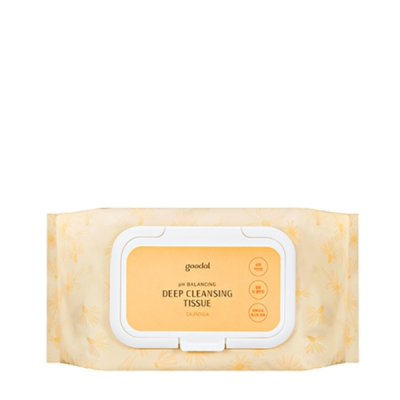 Khăn Giấy Tẩy Trang GOODAL CALENDULA PH BALANCING DEEP CLEANSING TISSUE (80pc)