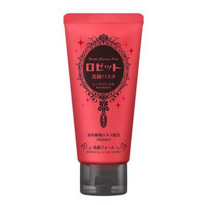 Sữa Rửa Mặt Đất Sét Đỏ Giảm Nếp Nhăn ROSETTE FACE WASH PASTA RED CLAY WRINKLE 120G