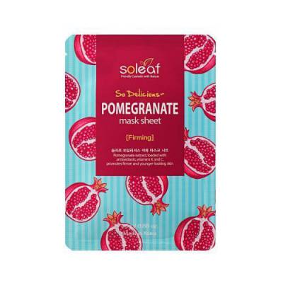 Mặt Nạ Giấy SOLEAF SO DELICIOUS POMEGRANATE MASK SHEET