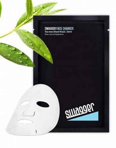 Mặt Nạ Giấy [SHEET MASK] SWAGGER FACE CHANGER TEA-TREE SHEET MASK (20ML)