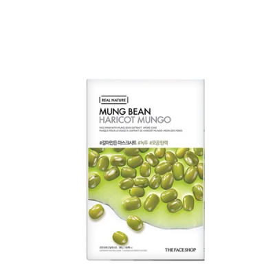 Mặt Nạ Thanh Lọc Da THEFACESHOP REAL NATURE MUNG BEAN FACE MASK (1PC)