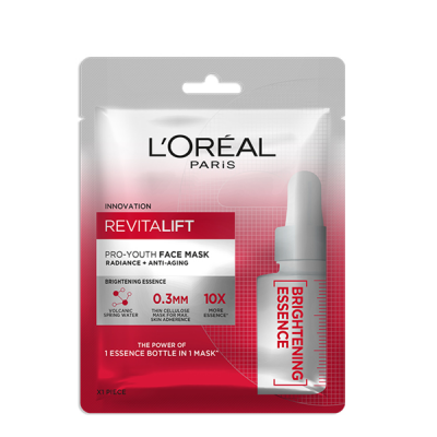 Mặt Nạ Dưỡng Trắng Da L'OREAL REVITALIFT PRO-YOUTH FACE MASK BRIGHTENING ESSENCE 30g